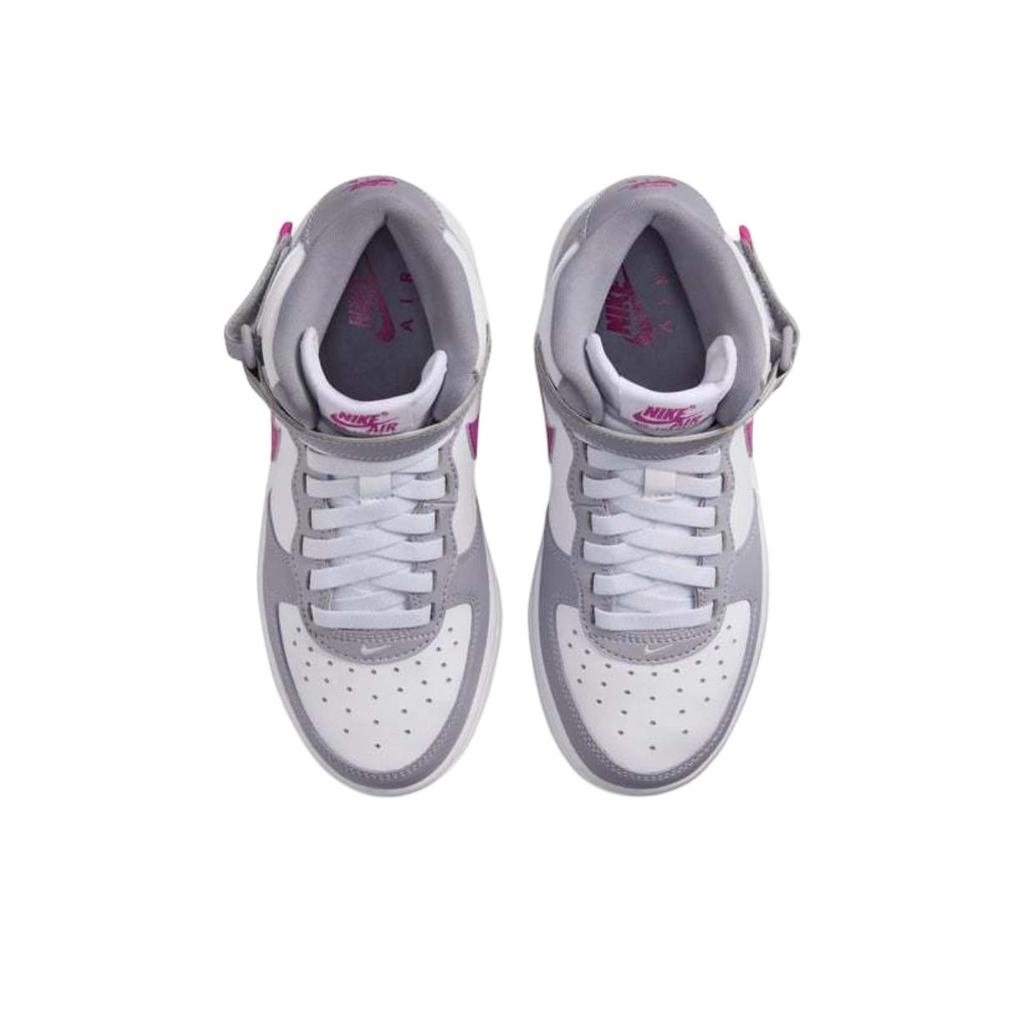 Nike Air Force 1 Mid Easy On Comfortable Versatile Durable Shock Absorption High Top Casual Shoes Kids Sneakers FN1193-003