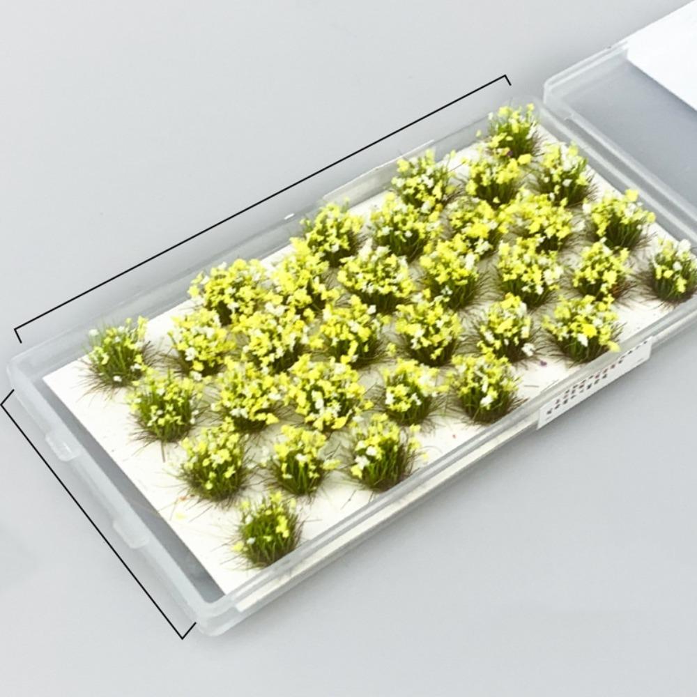 Simulation Small Grass Model Diy Building Static Tuft Toys Miniature Flower Cluster Sand Table