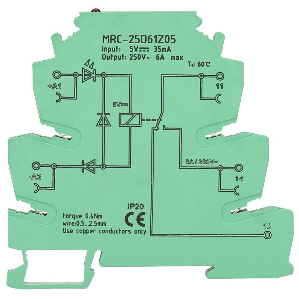 

5V Ultra Thin PLC Relay MRC-25D61Z05 PLC Relay Electromagnetic Contact Relay Industrial Control MRC-25D61Z05