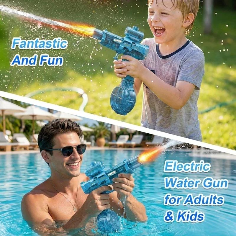 Simulation Fire Fighting Children'S Electric Water Gun Large Capacity Automatic Continuous Water Gun Water Spray Toys For Kids