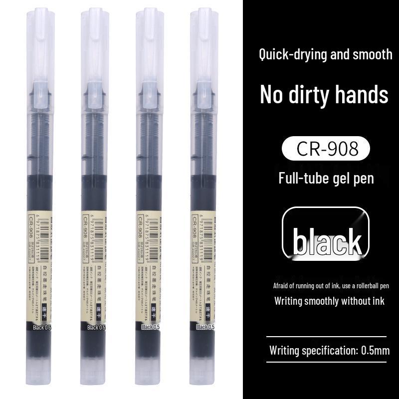 Schnelltrocknender 0,5 mm Rollerball-Gelstift, Große Kapazität, Schwarze Tinte, Ideal zum Unterschreiben, für Büro und Prüfungen.