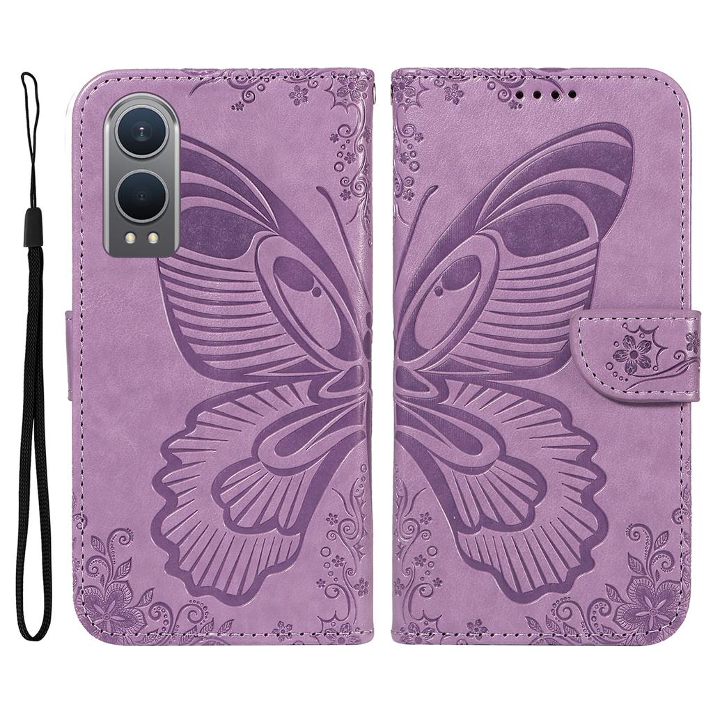 For OnePlus Nord CE4 Lite 5G/Oppo K12x 5G (China) Case Butterfly Pattern Leather Wallet Phone Cover