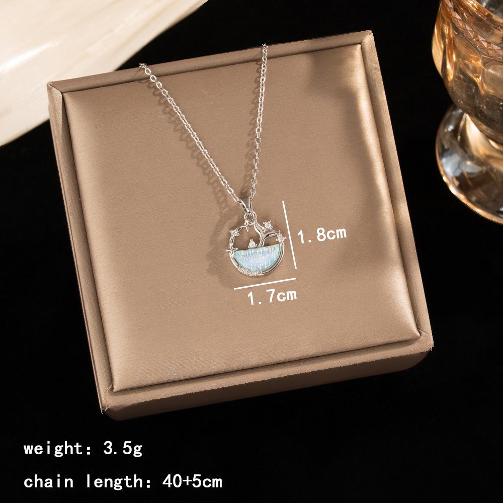Light Luxury Zircon Full Diamond Choker Necklace Titanium Steel Versatile Minimalist Accessories for Women
