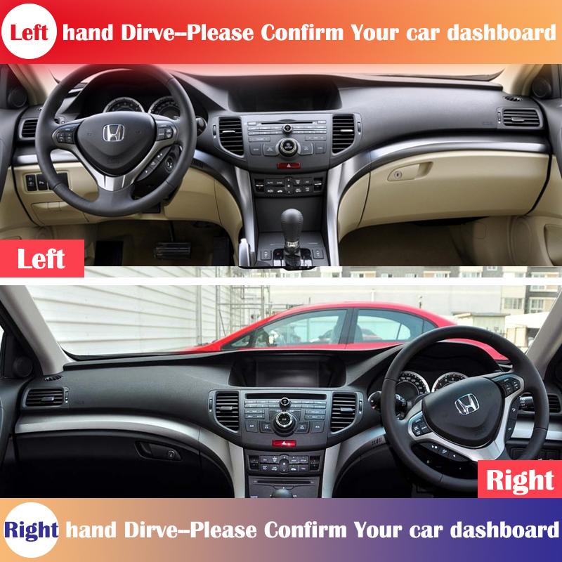for Honda Accord 8 Version2 2008 2009 2010 2011 2012 2013 Anti-Slip Mat Dashboard Cover Pad Sunshade Dashmat Car Accessories