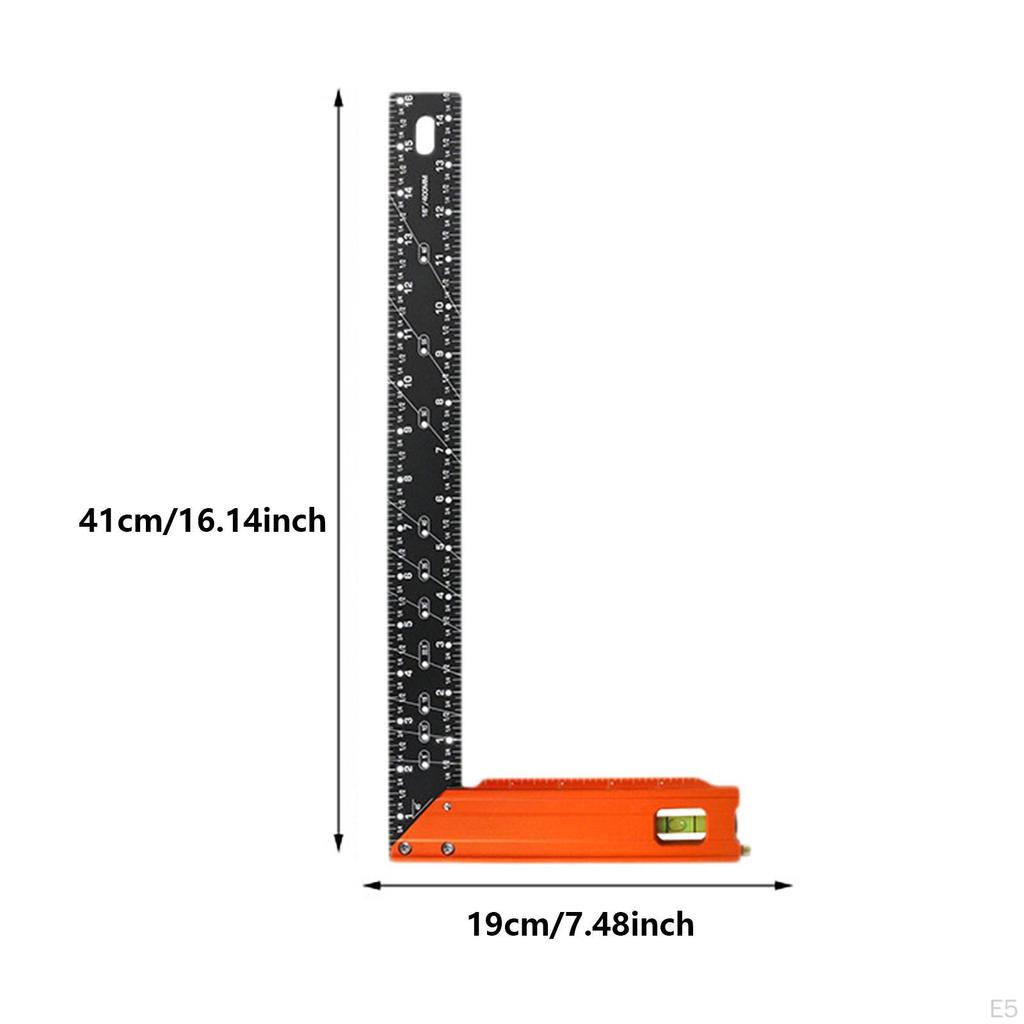 Vinkelhake Rettvinkel Linjal Nøyaktig Måling Innrammingsverktøy Sperre