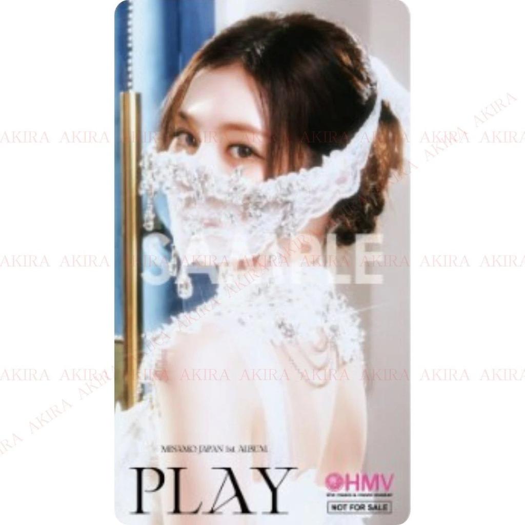 PRE-ORDER TWICE MISAMO JAPAN 1st ALBUM PLAY JAPAN STORE BENEFITS PHOTO CARD OFFICIAL TOWER RECORDS HMV ONCE JAPAN JYP JAPAN
