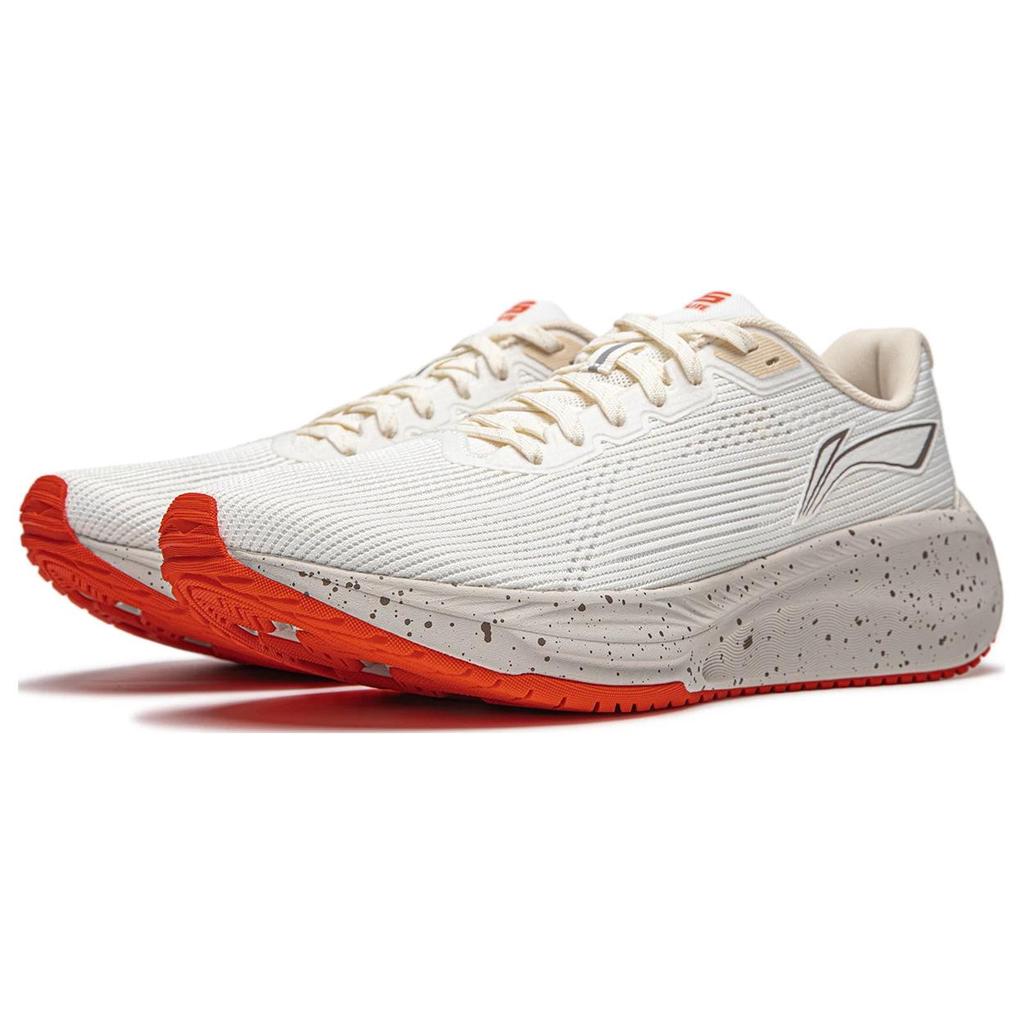 Li Ning Version 2.0 Cushioning Slip Resistant Abrasion Resistant Breathable Low top Casual Running Shoes Men's White ARSU009-8