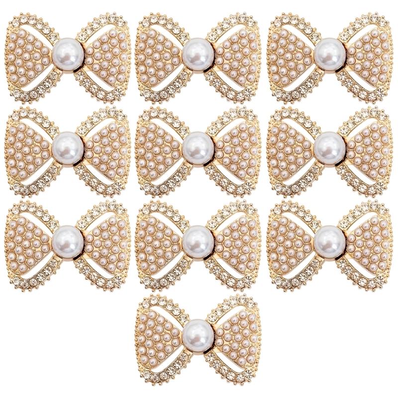 10Pcs Elegant Bowknot Waist Cincher Buckles Clasps Alloy Metal Waist Tighteners Waistband Adjusters For Jeans Trousers