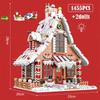 1455 Pcs City Christmas House House Building Blocks Friends Music Box Castle Train Santa Claus Tree Bricks Toys For Kids Gifts