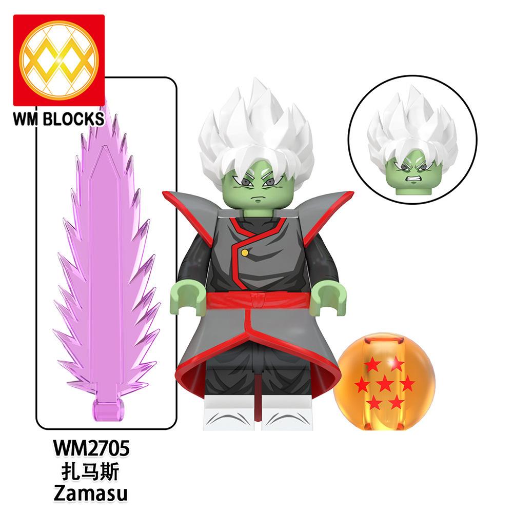 Wm6180 Wm6181 Dragon Ball Wukong Saiyan Building Block Villain Small Particle Puzzle Toy