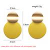 New Fashion Uneven Drop Earrings for Women Double-layers Round Pendants Dangle Earrings Heavy European Ear Jewelry Pendientes