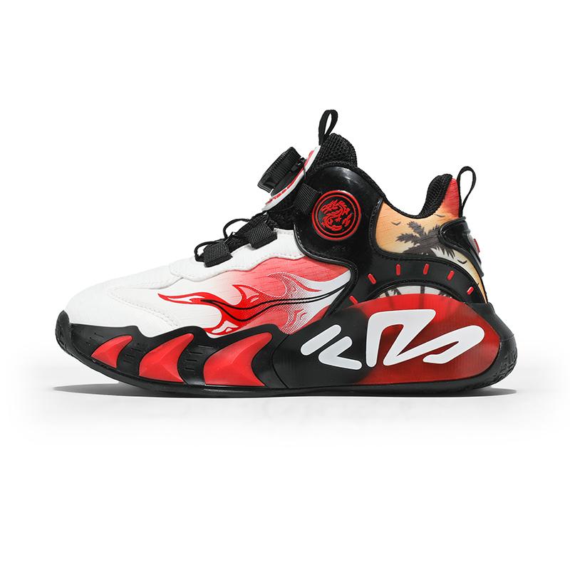 Children Basketball Shoes Winter Breathable Cushioning Leather Lightweight Outdoor Sports Shoes New Student Running Shoes
