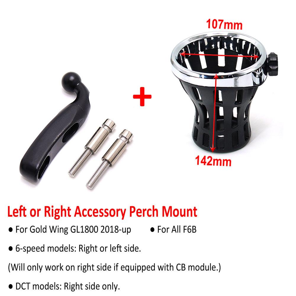 Gold Wing Motorrad Beifahrer Wasserflasche Trinkbecher Netzkorb Halterung Für Honda Goldwing GL 1800 GL1800 F6B