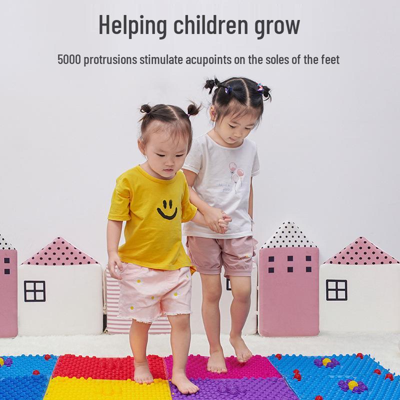 Children's Sensory Training Massage Mat - Soft Silicone Acupoint Press Plate for Finger and Foot Sole Massage.