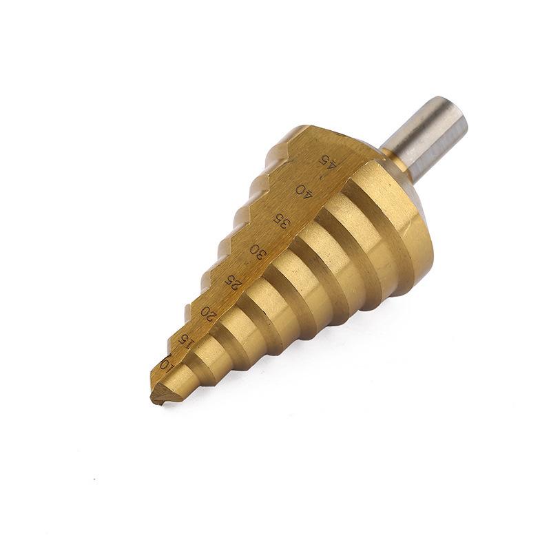 10-45mm HSS 4241 Step Drill with Triangle Shank & Straight Groove
