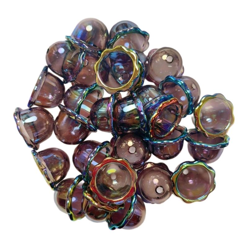 Sturdy Acrylics Winds Chimes Beads Portable Accessory for Craft Jewelry Making Clear 3D Charm Bead Accessories