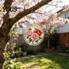 Glass Wind Chime Effect Acrylic Puzzle Suncatcher, Bee Yellow Flower Sun Catchers for Window Hanging, 7.48 Inch DIY Collectible Piece Craft
