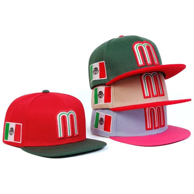Unisex Simple Letter M Embroidery Hip-Hop Hats Outdoor Adjustable Casual Baseball Caps Sunscreen Hat