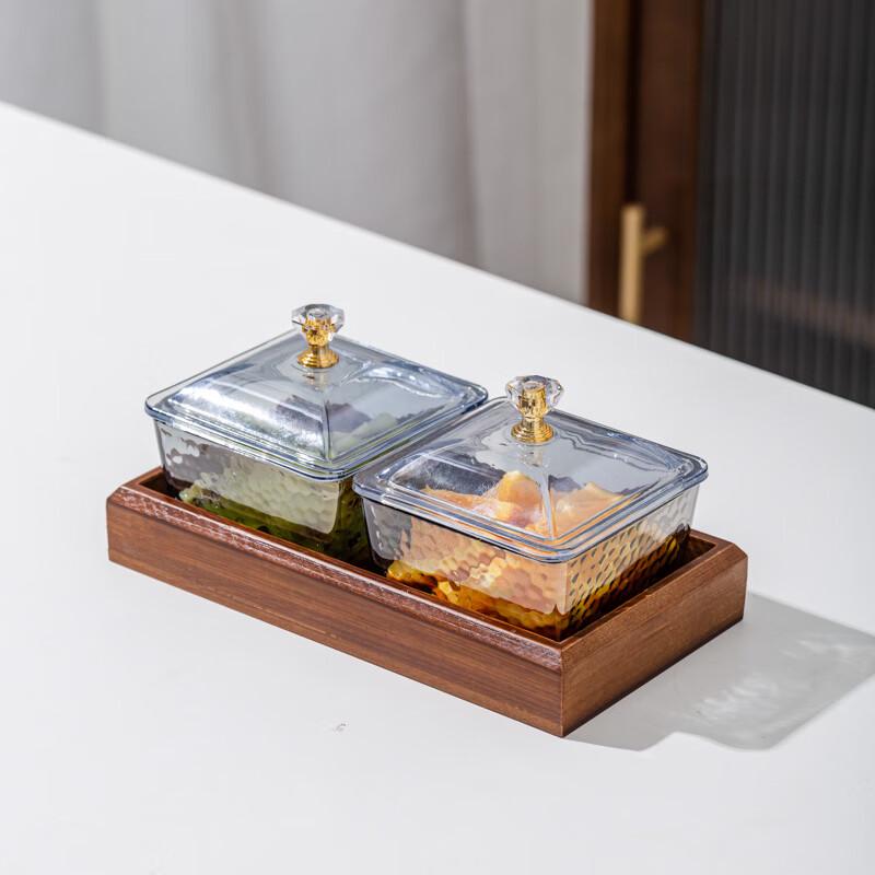 Decorative Glass Fruit & Snack Serving Set