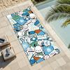 Cartoon cute P-Pochacco Towel Drying Bath Towel Applicable To Light Swimming Camping Yoga Beach Out
