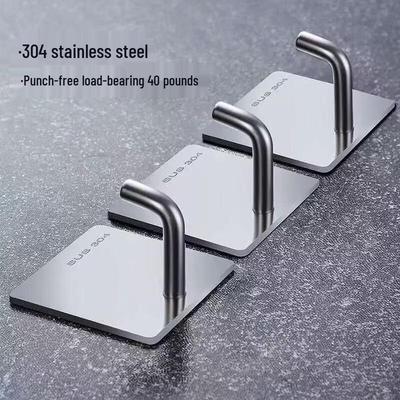 304 Stainless Steel Adhesive Wall Hooks