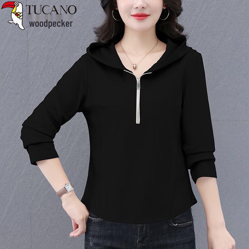 Woodpecker Women's Hooded Long Sleeve T-shirt