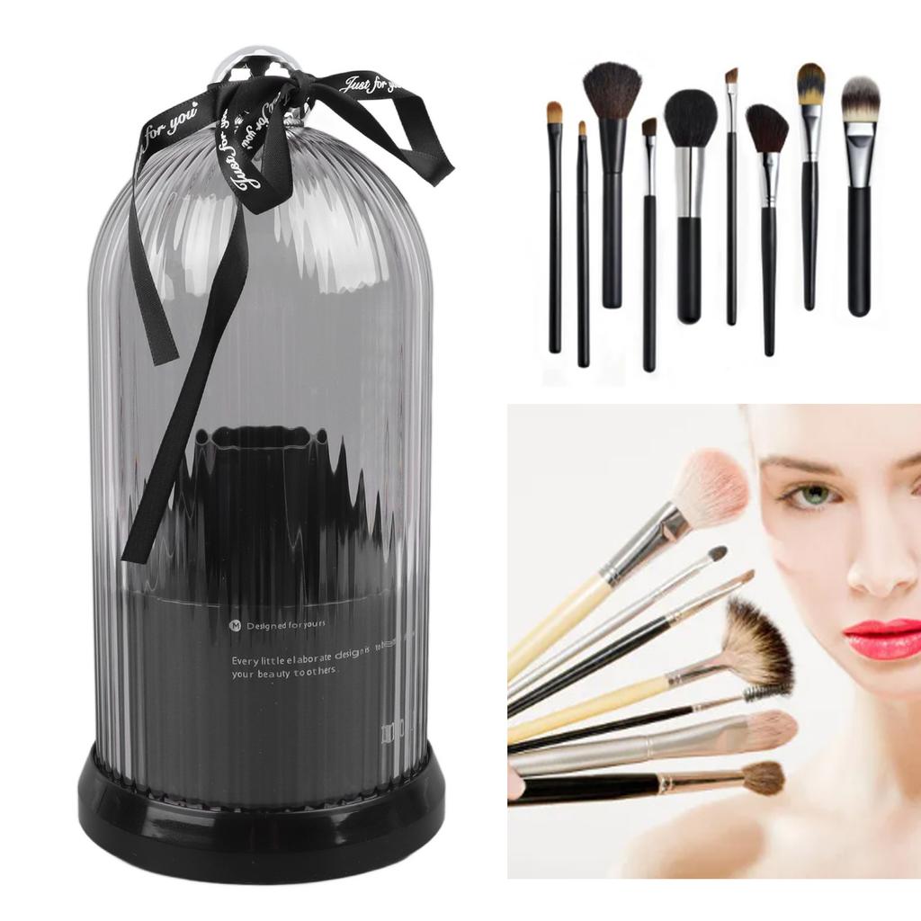 Makeup Brush Storage Holder 360 Degree Rotatable Makeup   Dustproof Waterproof Holder for Lipstick Cosmetic