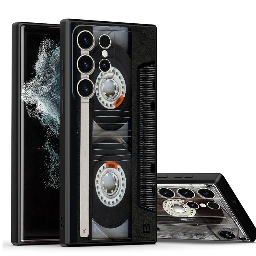 Case for Samsung Galaxy S26 S24 Plus S10 S9 S23 S25 Ultra S21 FE Note 20 Ultra 8 9 10 S20 Funda Phone Cover Vintage Cassette