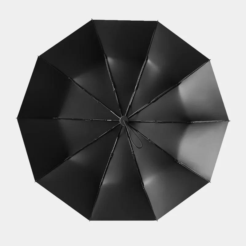 Big Windproof Umbrella Rain Women Fully-Automatic Umbrellas for Men Brand Large 3Folding Car Umbrella Bag Outdoor