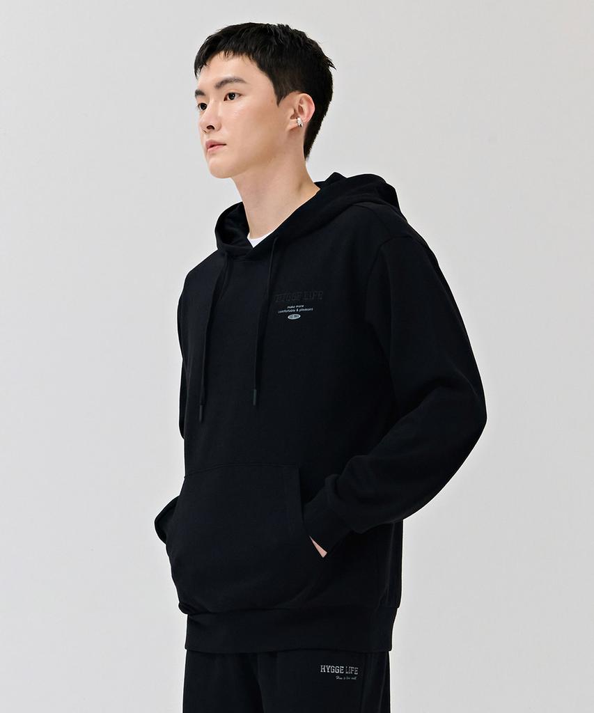 Unisex Essential Lettering Hoodie-Dezu5104B03