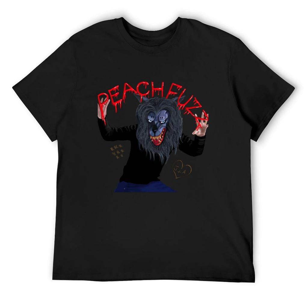 Creep -HQ Peachfuzz Werewolf Mask Pose - T-Shirt plus size tops plain sports fans tshirts for men