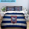 Ipswich FC Crest 3PCS Bedding set,Ideal for1pc Duvet Cover And 2pcs Pillowcases Perfect for Christmas gift,Ideal for Bedroom, Dormitory