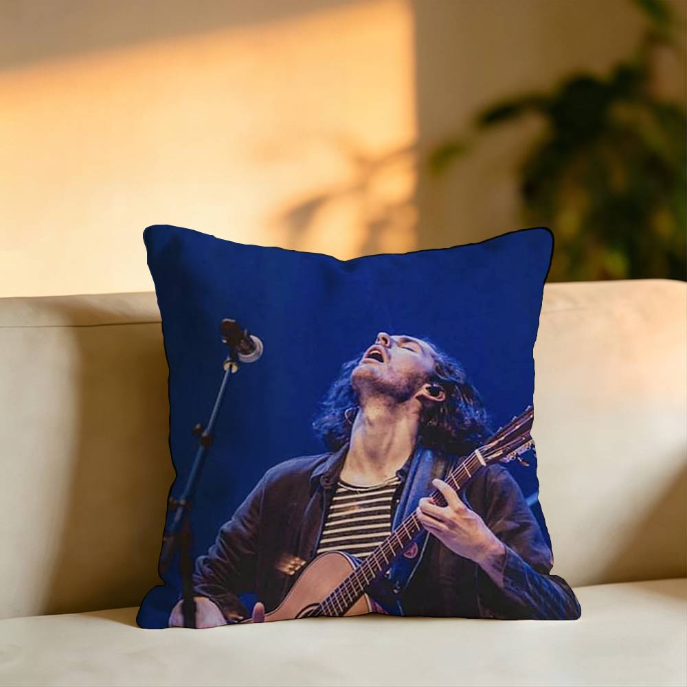Rock Singer HHozier Pillow Case Square DoubleSided Sofa Cushion Cover Bedroom Bedside Pillow