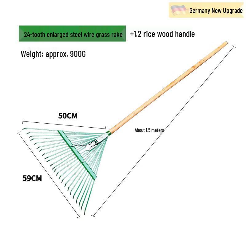 Jundingying 24-Tooth Enlarged Steel Wire Rake