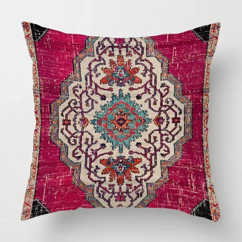Home Decoration Moroccan Racial Pattern Pillow Sleeve Living Room Bedroom Car Office Pillow Case Sofa Ethnic Style Decoration
