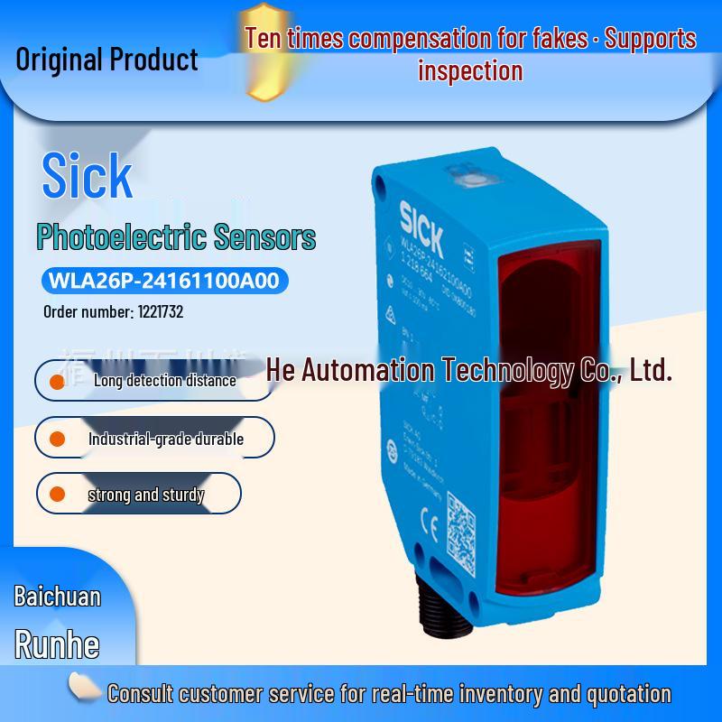 Совершенно новый Фотоэлектрический выключатель Sick WLA26P-24161100A00 / WLA26P-24162100A - Запросить сейчас WLA26P-24162100A00