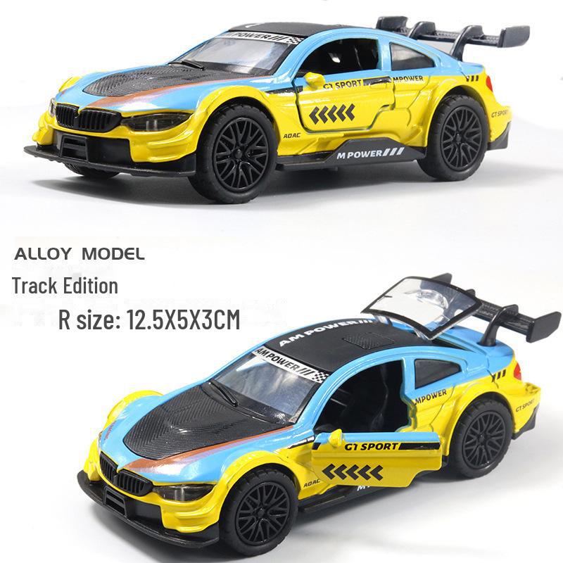 "Children's Off-Road Alloy Car Models with Open Doors - Sports Car Cake Decorations and Gifts for Boys"