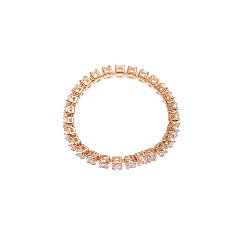 

Изысканный французский ретро набор ожерелья и кольца с цирконами: Стильный гонконгский дизайн для женщин Size 7