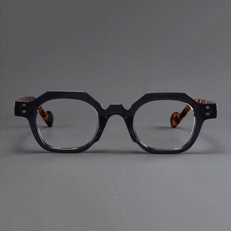 Women Men Polygon Reading Glasses Spectacles Frames High Quality Trend Luxury Design Presbyopia Eyeglasses for Male Female +1.5