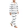 Men's Long Sleeve Button Down Pajama Set - Cozy Sleepwear for Nighttime Relaxation
