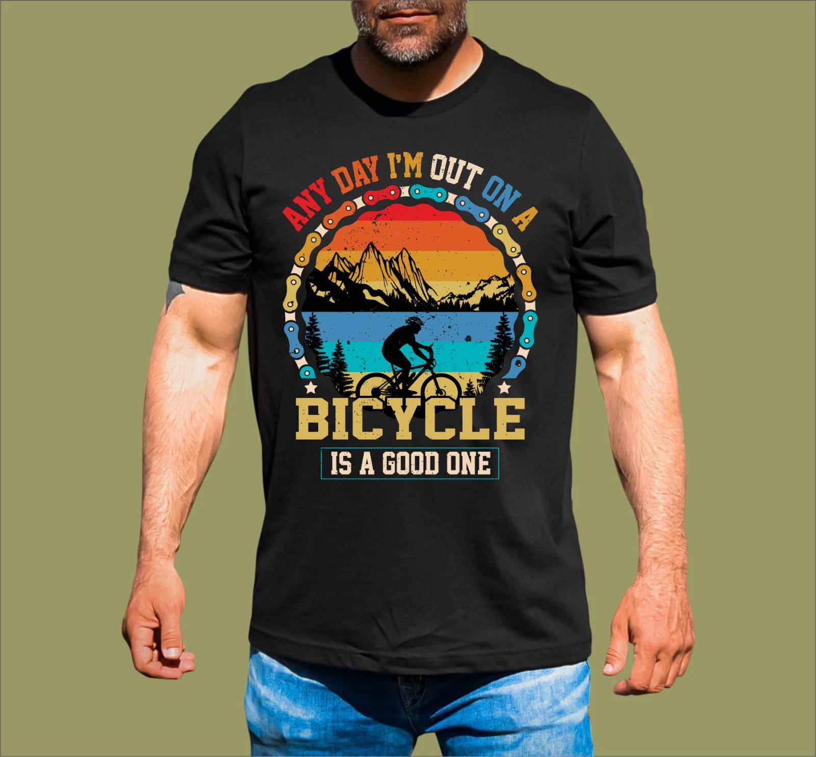 OUT ON A BICYCLE T-SHIRT S