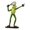 Yoga Frog Statue Cartoon Couple Frog Figurine Resin Sports Frog Sculpture Home Office Desktop Decoration Ornament