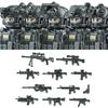 Commando Urbano Forze Speciali Figure Militari Blocchi da Costruzione SWAT Esercito USA Ucraina Soldati Assalto Fanteria Scudo Armi Giocattoli