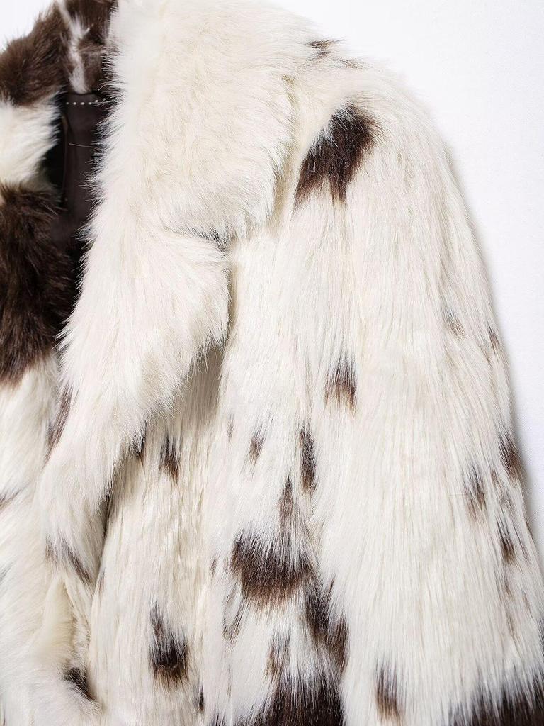 Women's Faux Fur Coat: Autumn/Winter European & American Style, Fashionable, Eco-friendly, Simple & Elegant
