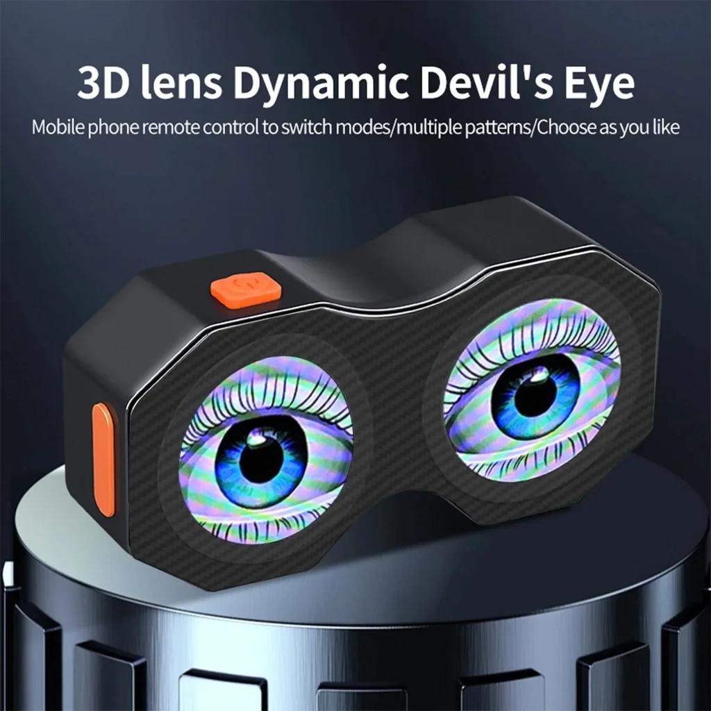 Devil's Eye Motorcycle LED Taillight 82 Kinds USB Rechargeable LED Light With APP Control Waterproof Rear Bike Light for Scooter