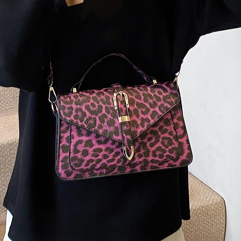 2025 Leopard Print Niche Handbag Summer New Versatile Fashion Trend Shoulder Messenger Bag Underarm Bag Women