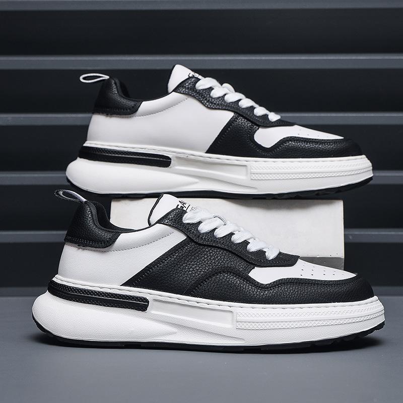 

Мужские туфли для доски белые туфли панда обувь натуральная кожа повседневная насилие медведь универсальный тренд обувь Вэньчжоу 43