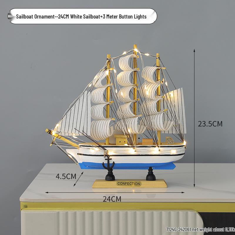 Segelboot Ornament - Modell für ruhige Fahrt zur Dekoration von Zuhause oder Büro
