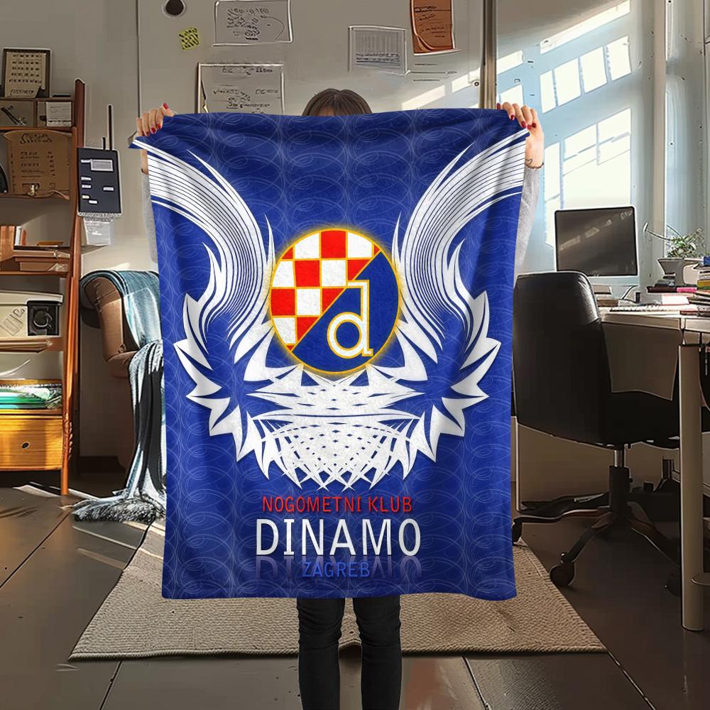 GNK Dinamo Zagreb FlAannel Blanket, High quality Comfortable for All Seasons, Home Decor, Warmth and Comfort 80cm x 120cm