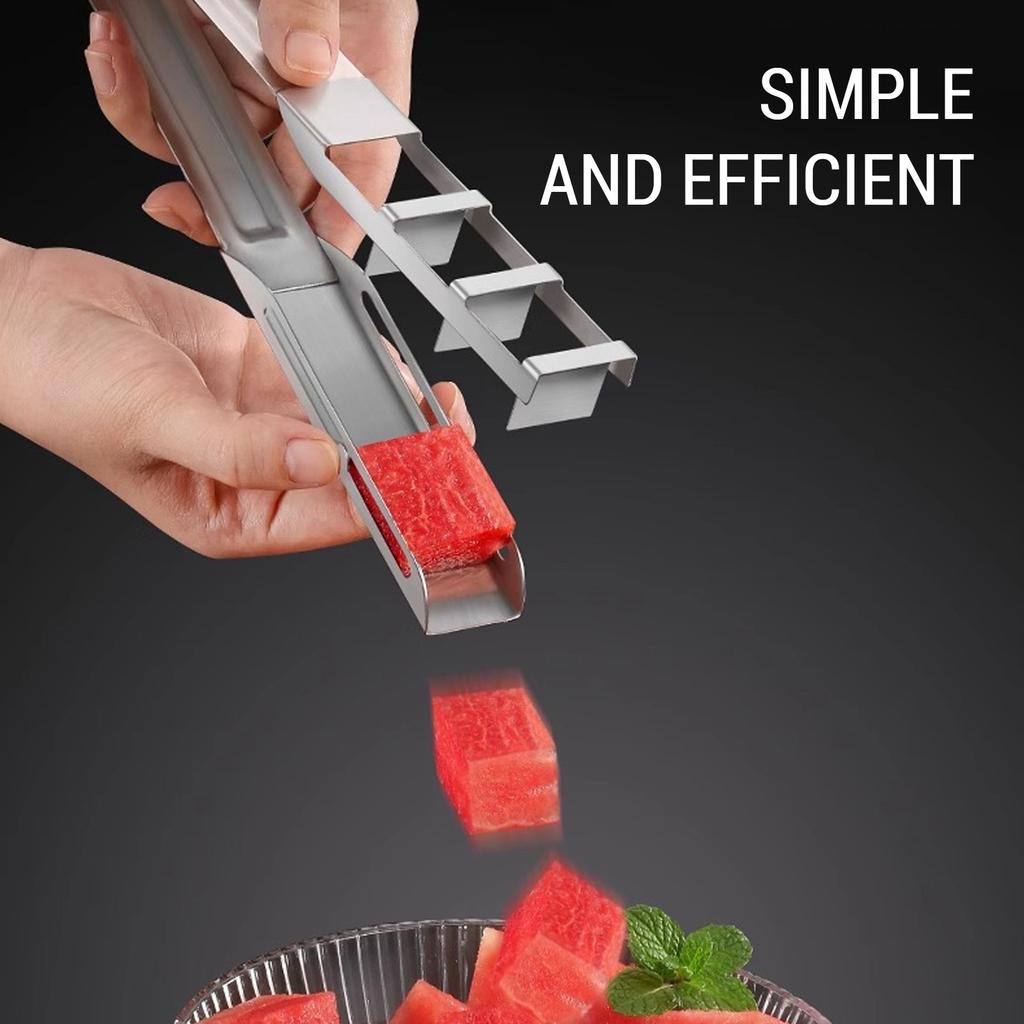Fruchtschneider Melonenwürfel Melonschneider Wassermelonenschneider Gitter Anti-Rutsch Multifunktional Abnehmbar Melonenwürfel Für Cantaloupe Papaya